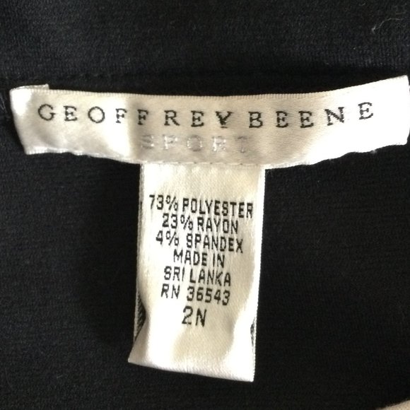 Geoffrey Beane Sport Vintage Black Dress, Size 2 - Picture 5 of 6